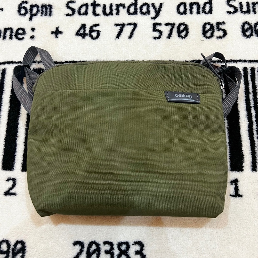 Bellroy City Pouch Plus Crossbody Bag - Ranger Green.